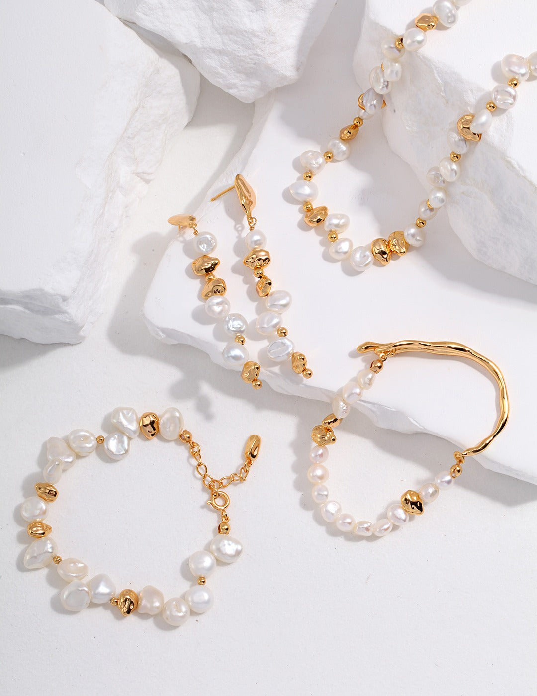 Premium Silver Pearl Bracelet