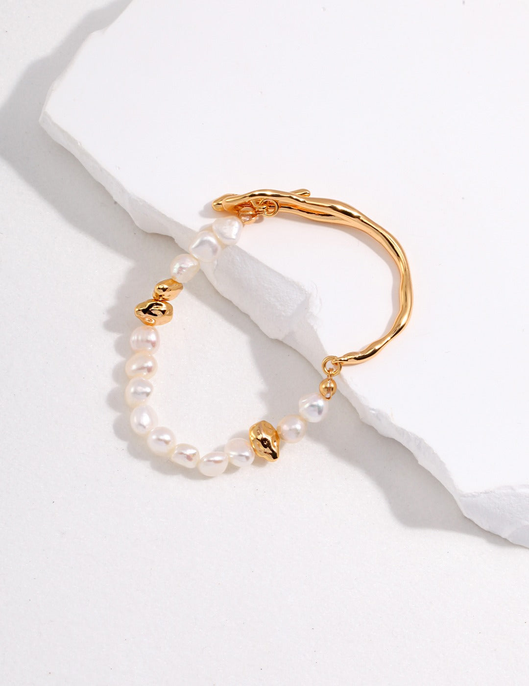 Premium Silver Pearl Bracelet