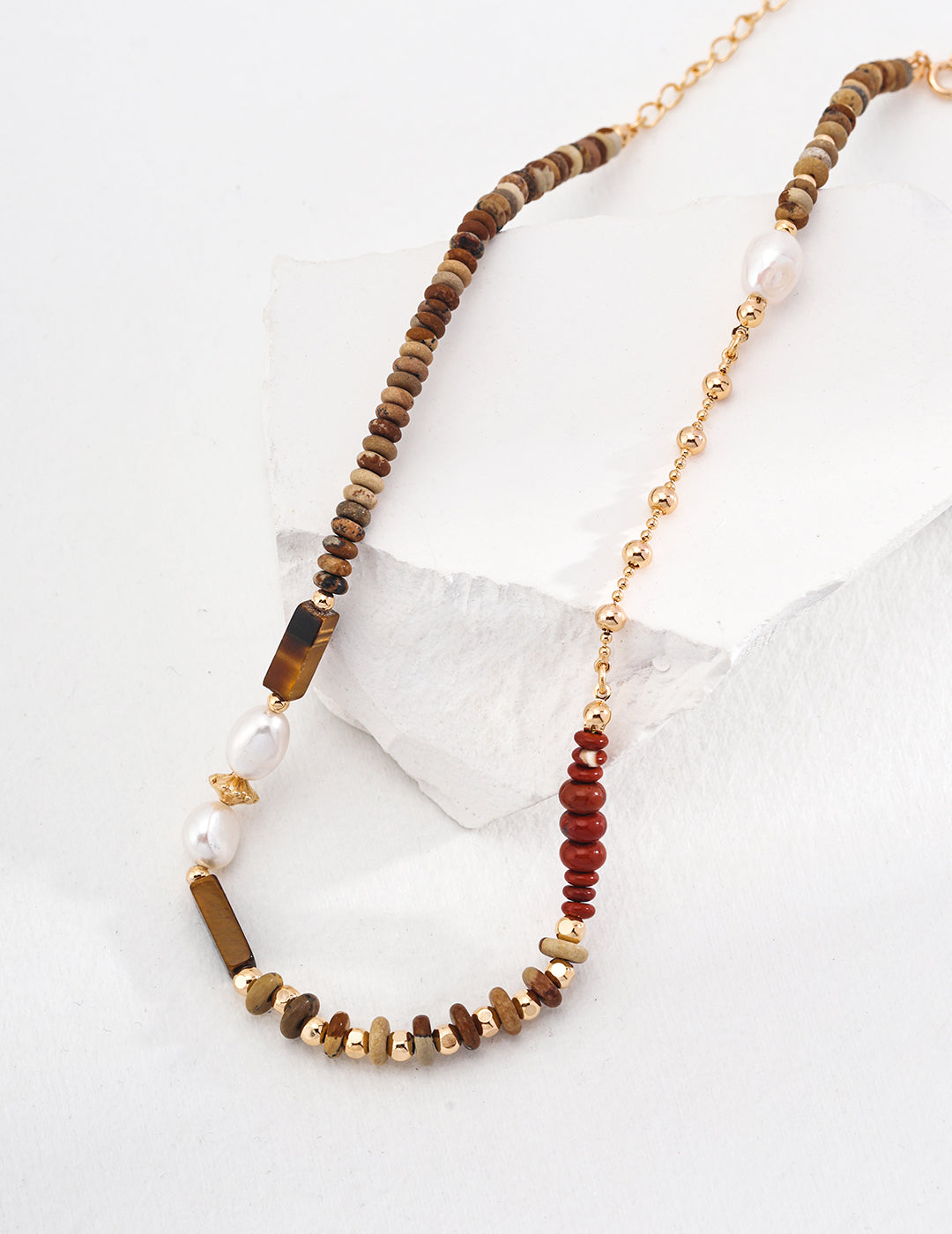 Sliver Retro Pearl Necklace