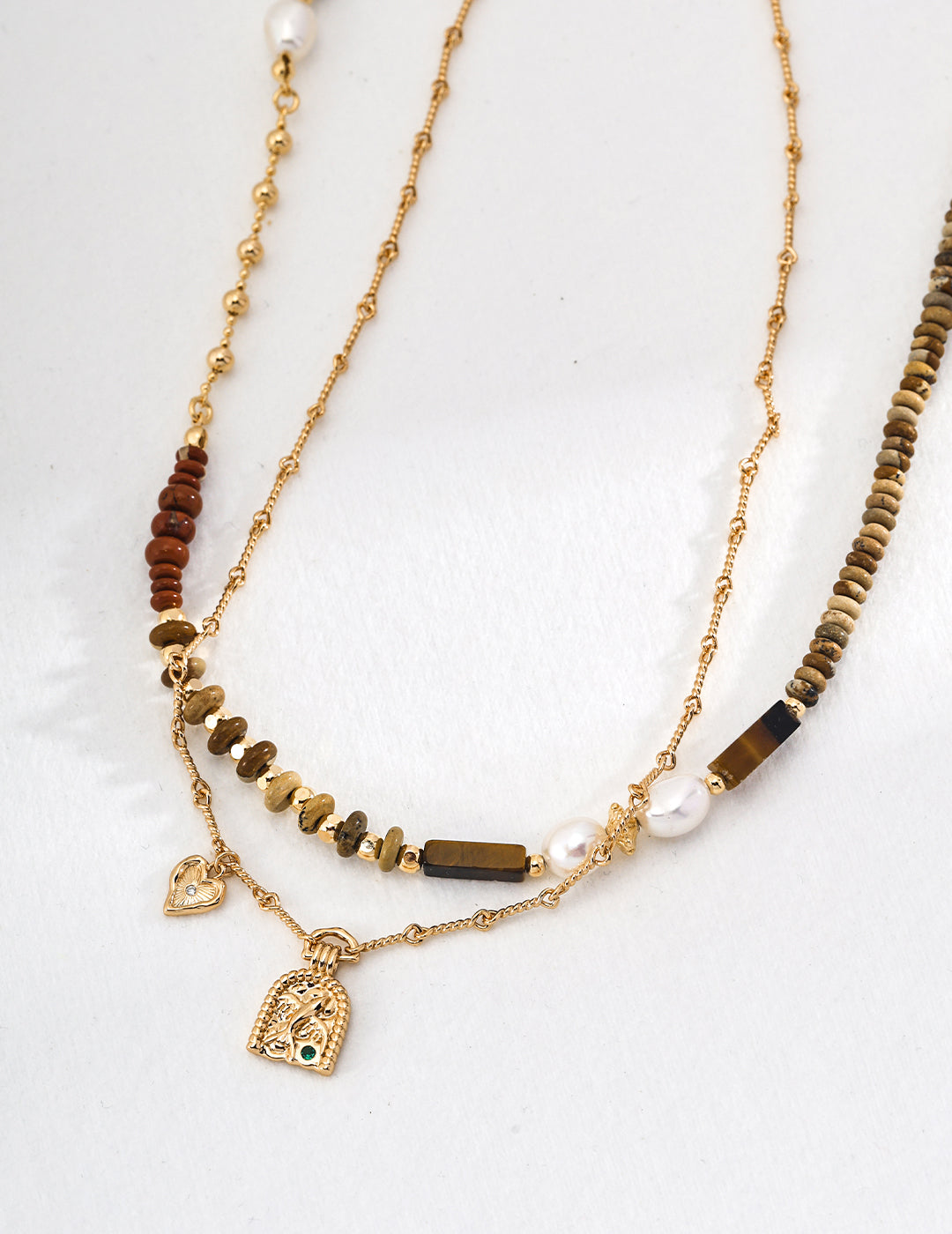 Sliver Retro Pearl Necklace