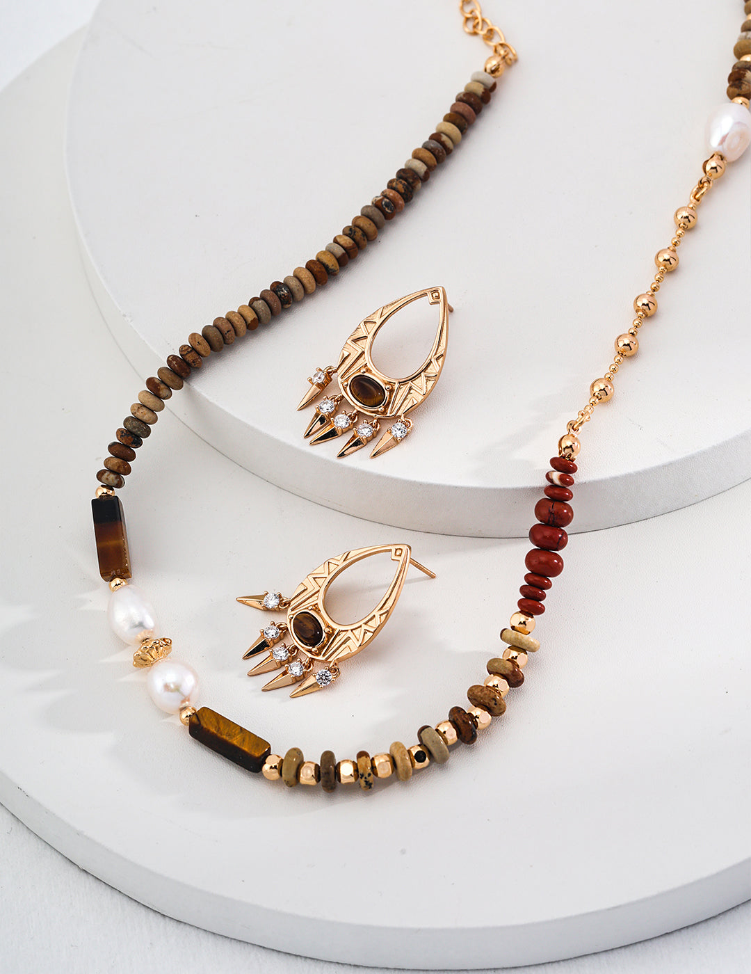 Sliver Retro Pearl Necklace
