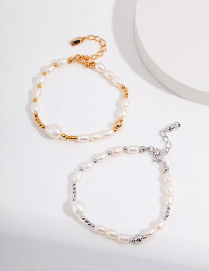 Irregular Shapes Freewater Pearl Bracelet