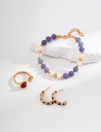 Spodumene Freewater Pearl Bracelet